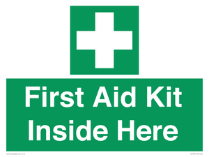 First Aid Kit Inside Here
